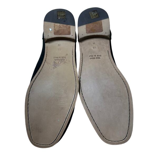 To Boot New York NWOB Leather Suede Penny Loafer Navy Blue Men's Size 11.5 - Picture 8 of 9